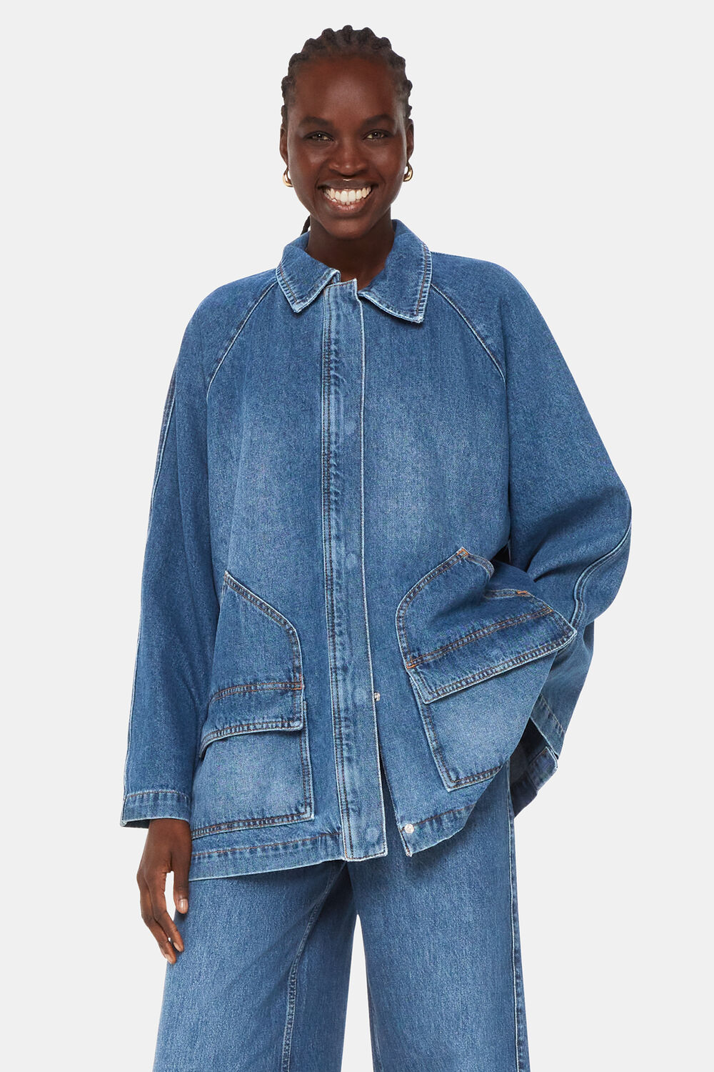 Flare Sleeve Denim Jacket