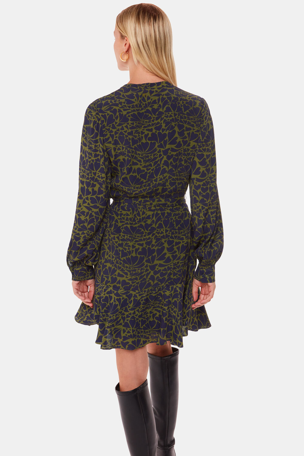 Abstract Petal Flippy Dress