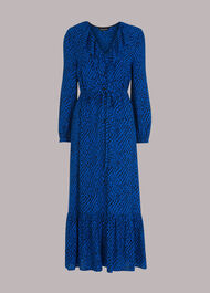 Diagonal Texture Print Dress