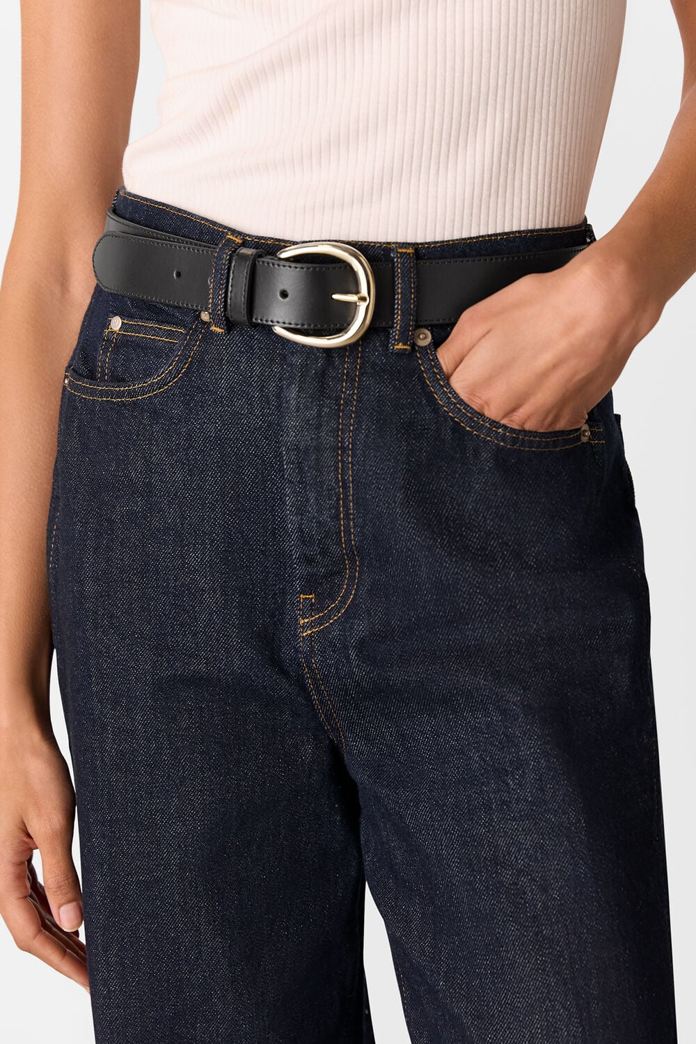 Black Wide Belt