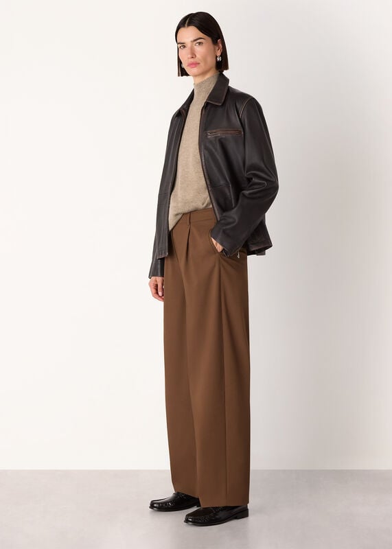 Oatmeal Cashmere Mock Neck