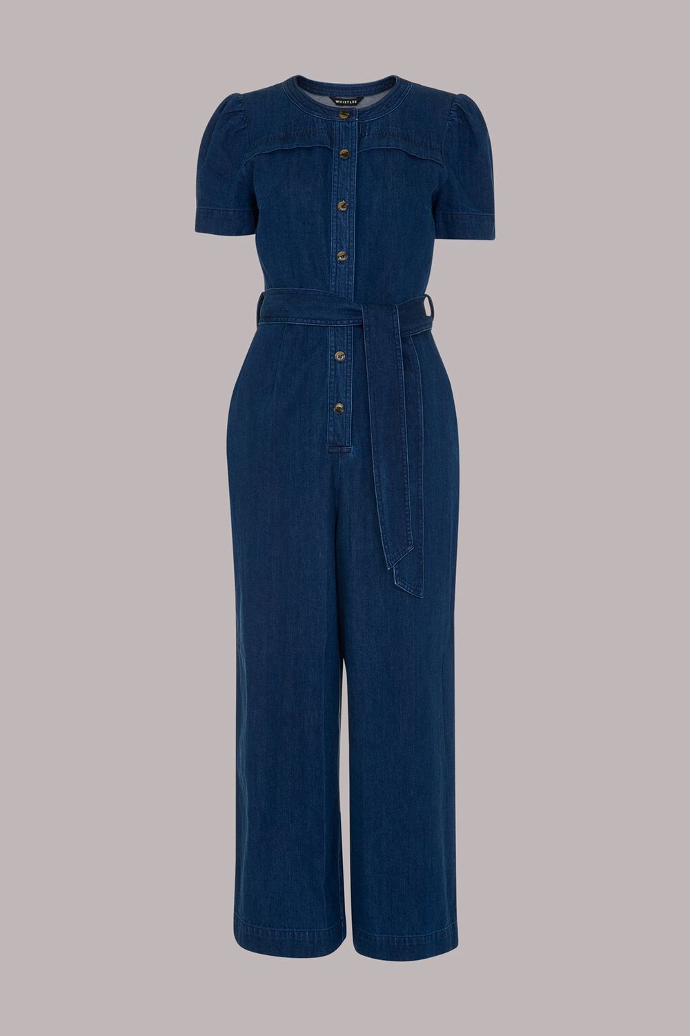 Petite Alana Denim Jumpsuit