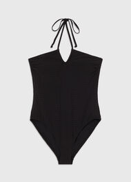 Textured Gingham Swimsuit