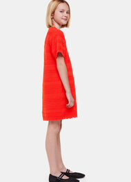 Crochet Knit Midi Dress