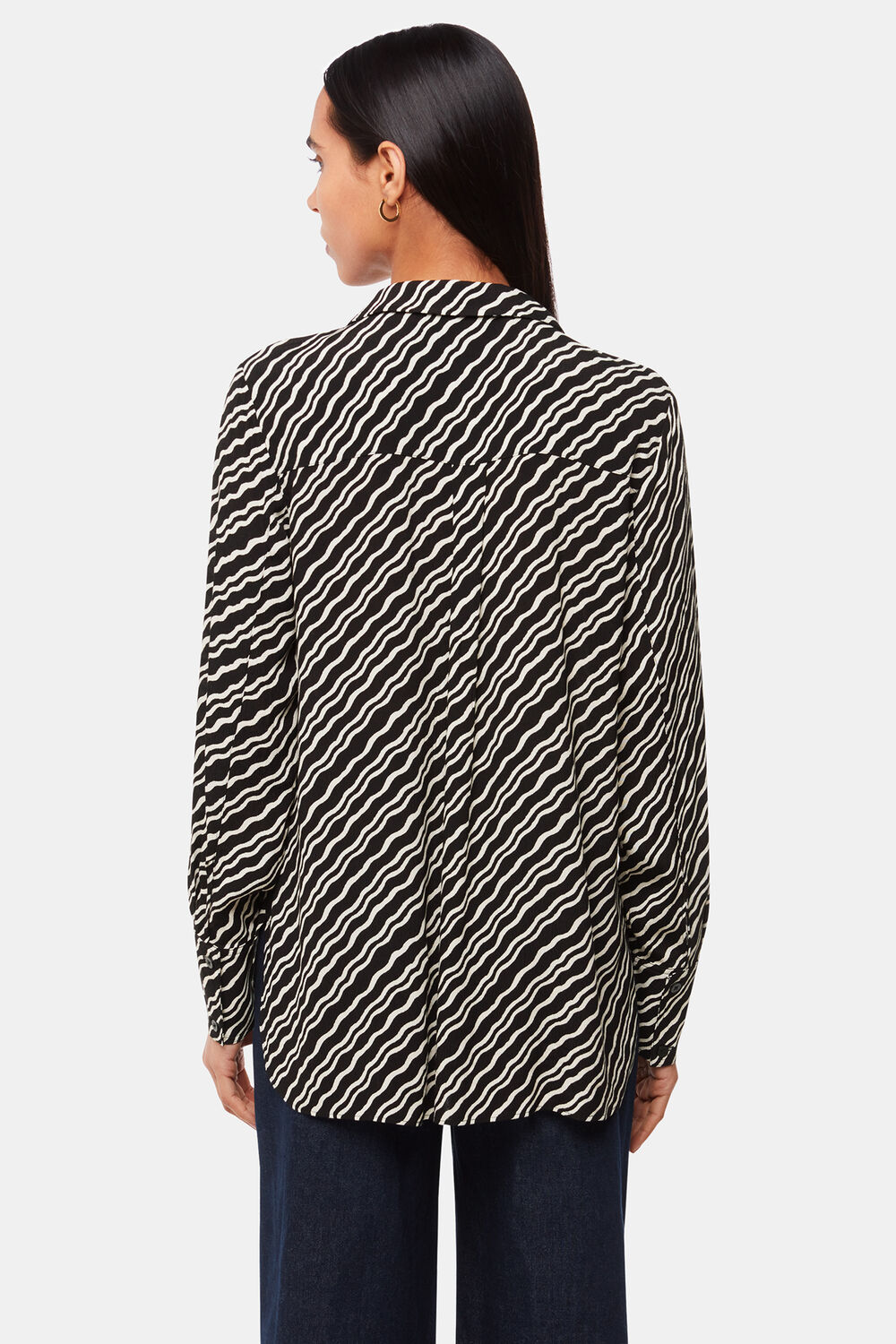 Diagonal Ripple Print Shirt
