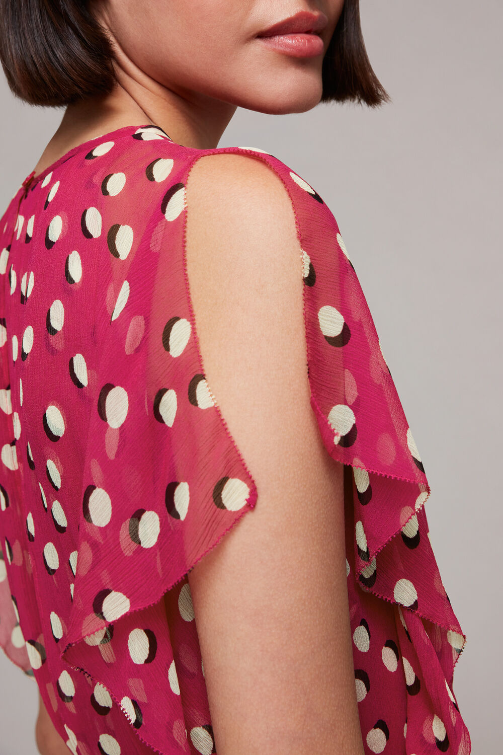 Moon Spot Print Dress