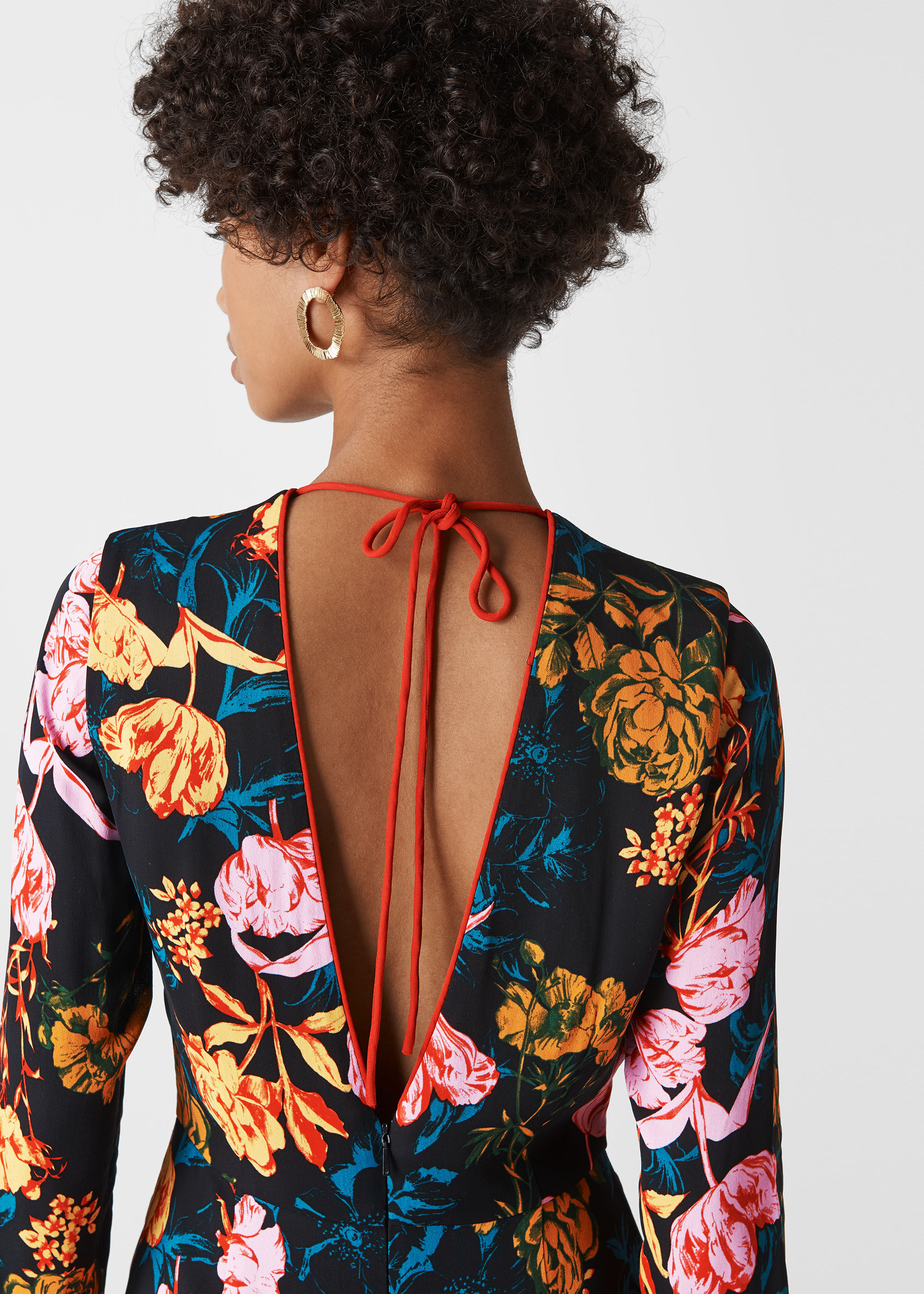 Multicolour Digital Bloom Bella Dress WHISTLES
