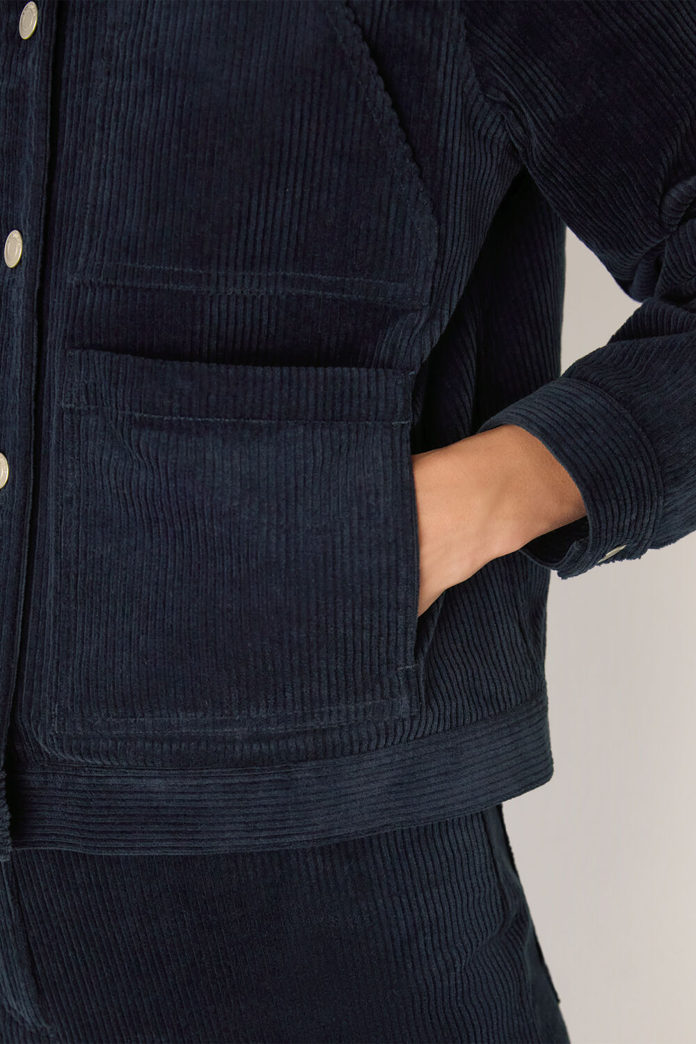 Casual Pocket Cord Jacket