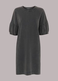 Gathered Sleeve Jersey Dress
