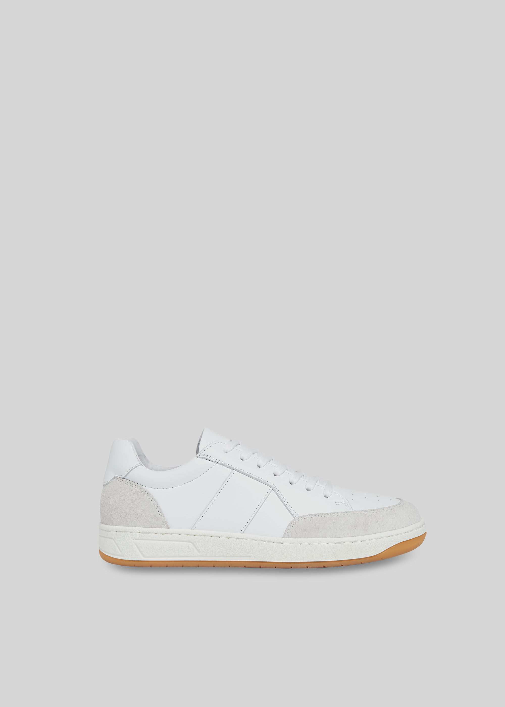 whistles white leather trainers