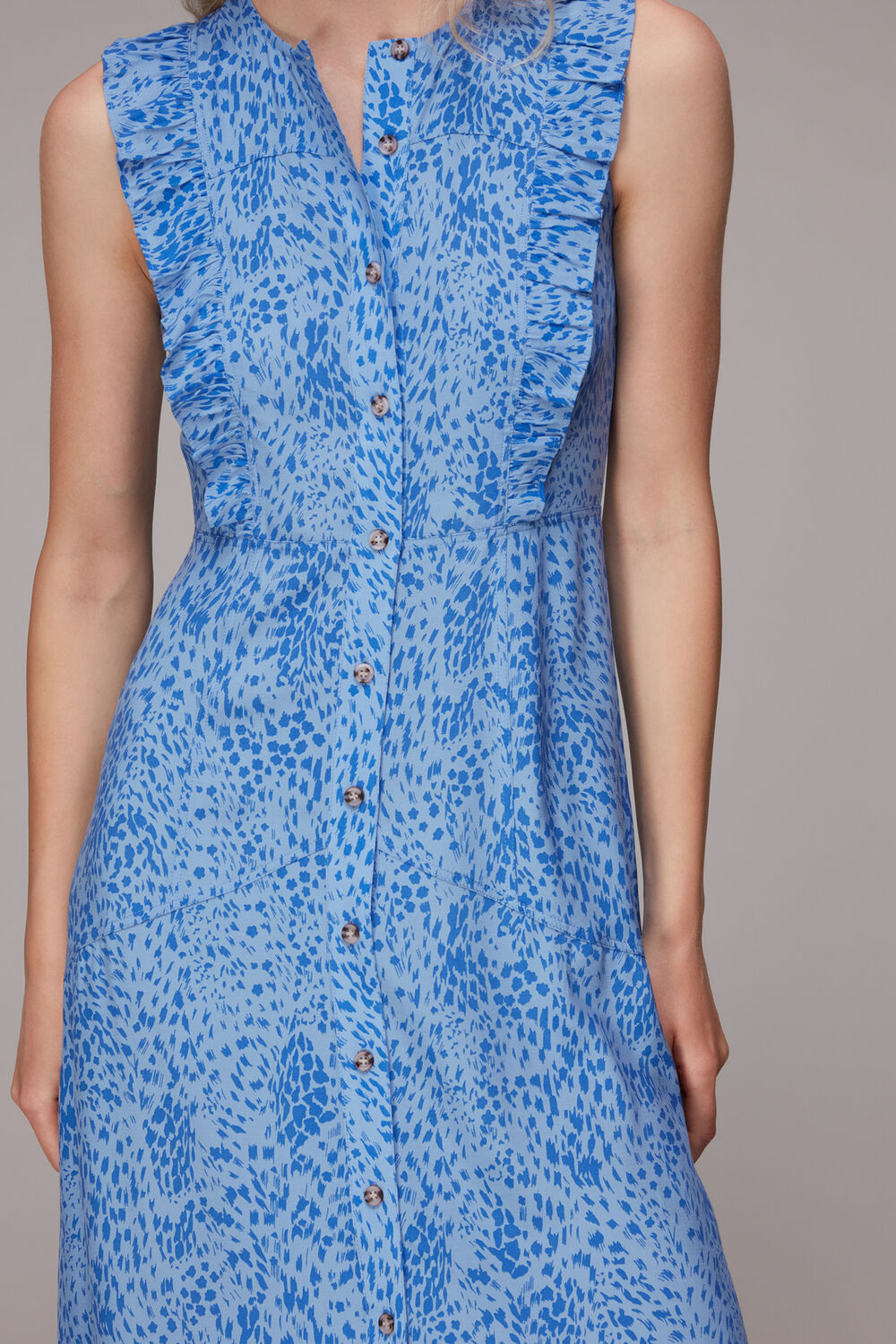 Lively Animal Frill Midi Dress