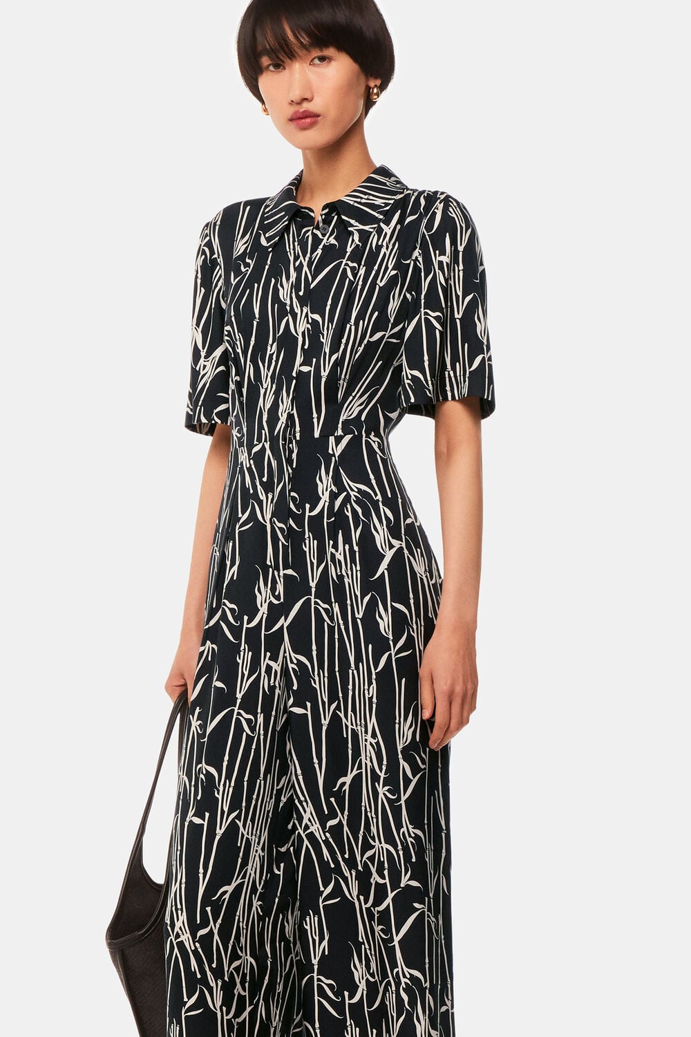 Black Bamboo Shoots Edina Jumpsuit