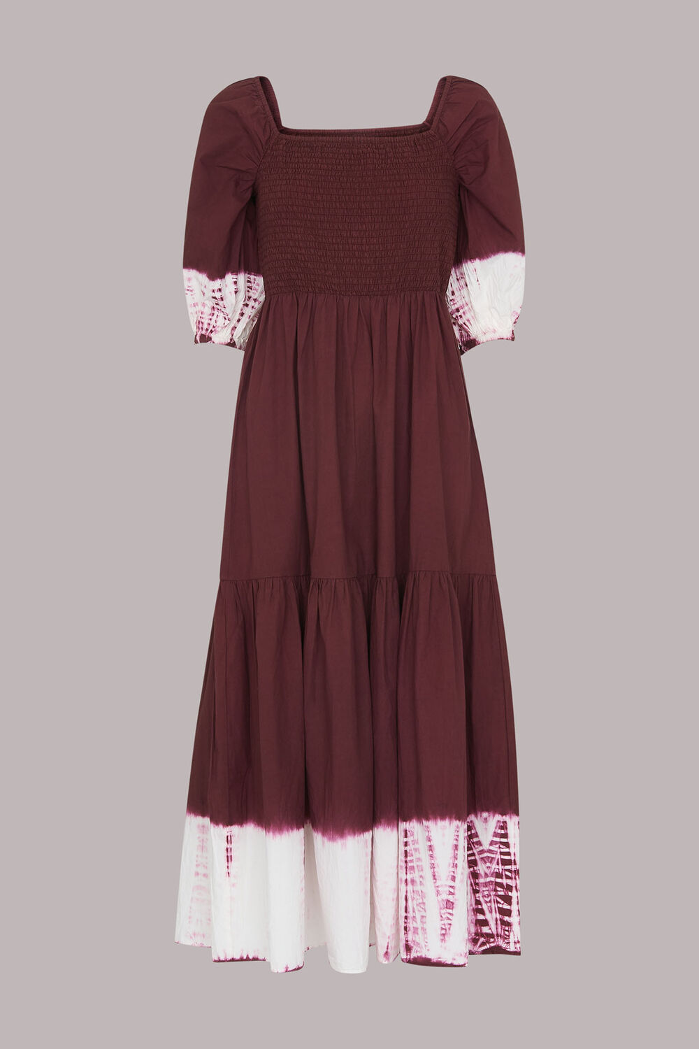 Libby Tie Dye Shirred Dress