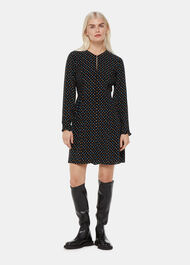 Petite Scattered Hearts Flippy Dress