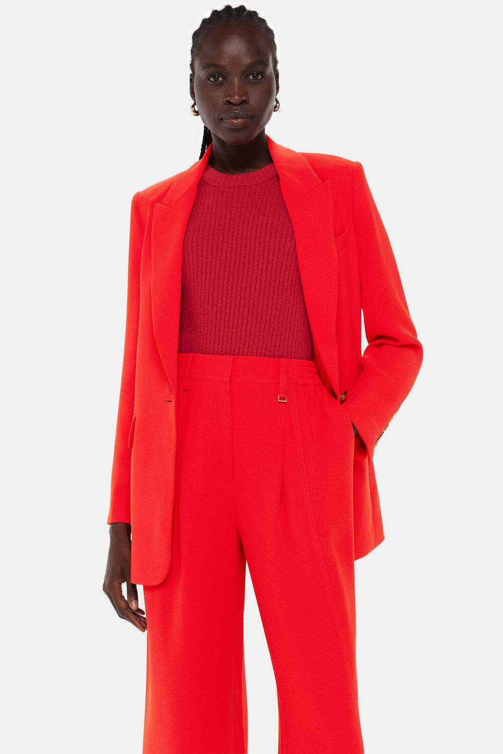 Boyfriend Crepe Blazer