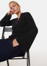 Chenille V Neck Knit