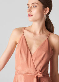 Noa Jacquard Maxi Dress Pale Pink