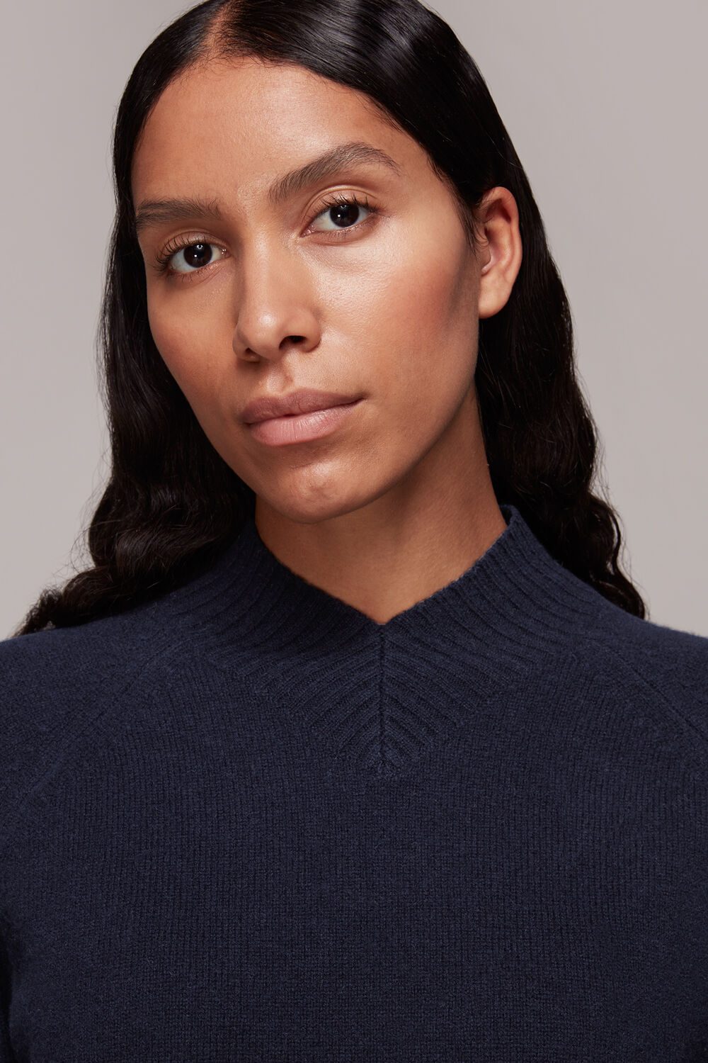 High V Neck Knit