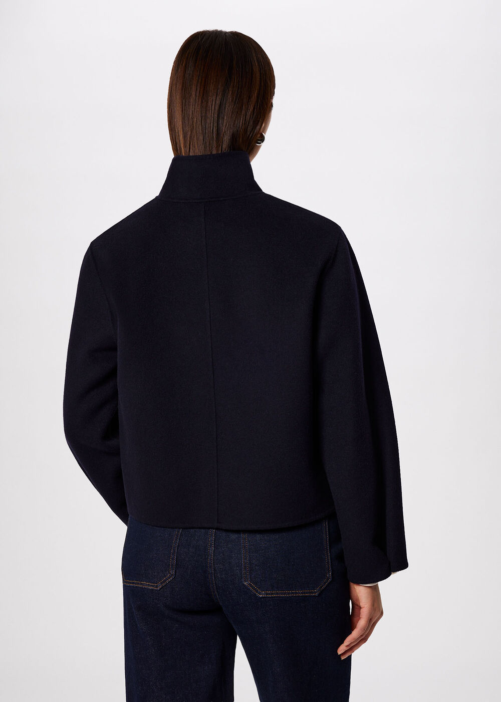 Funnel Neck Double Face Jacket