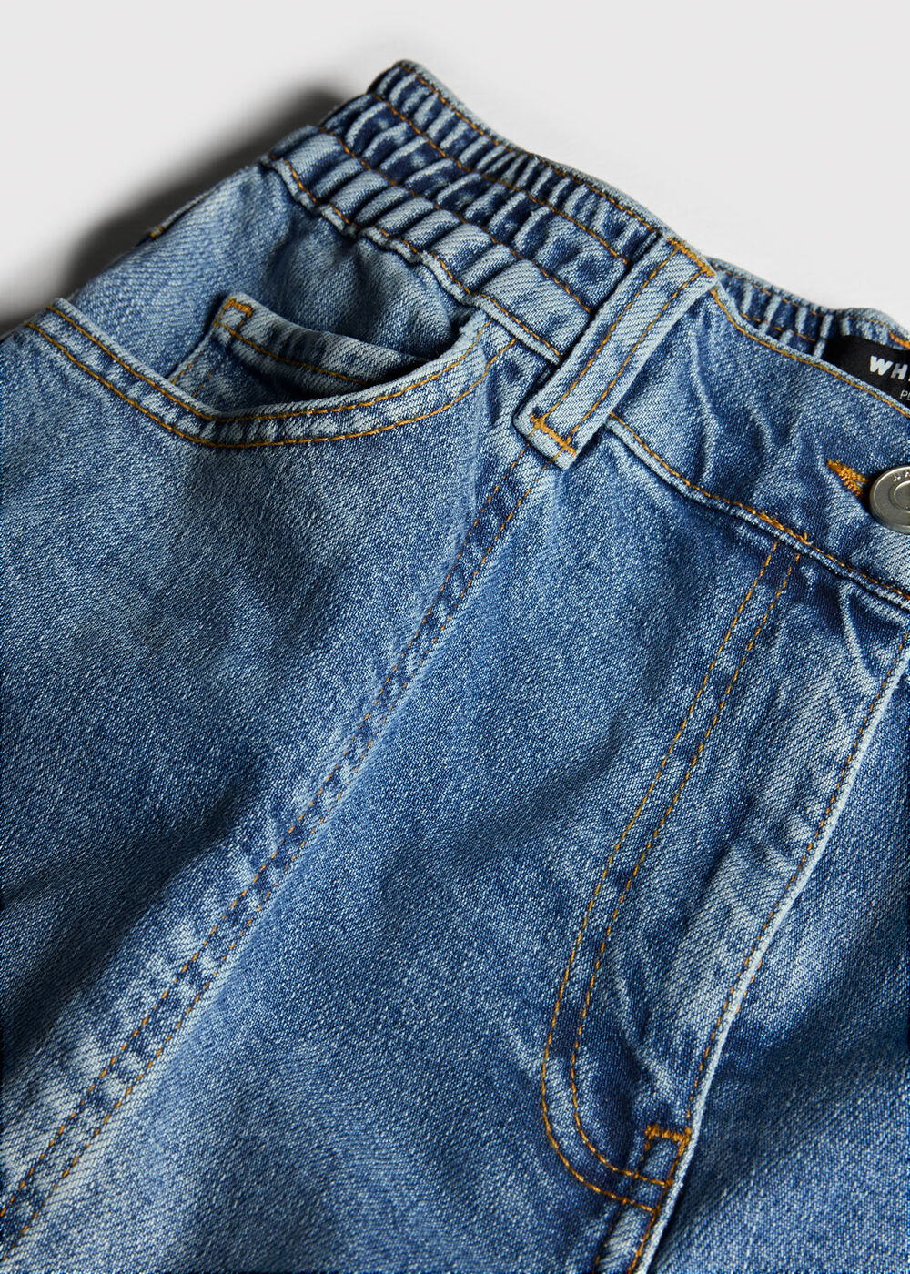 Petite Elasticated Waist Barrel Jean