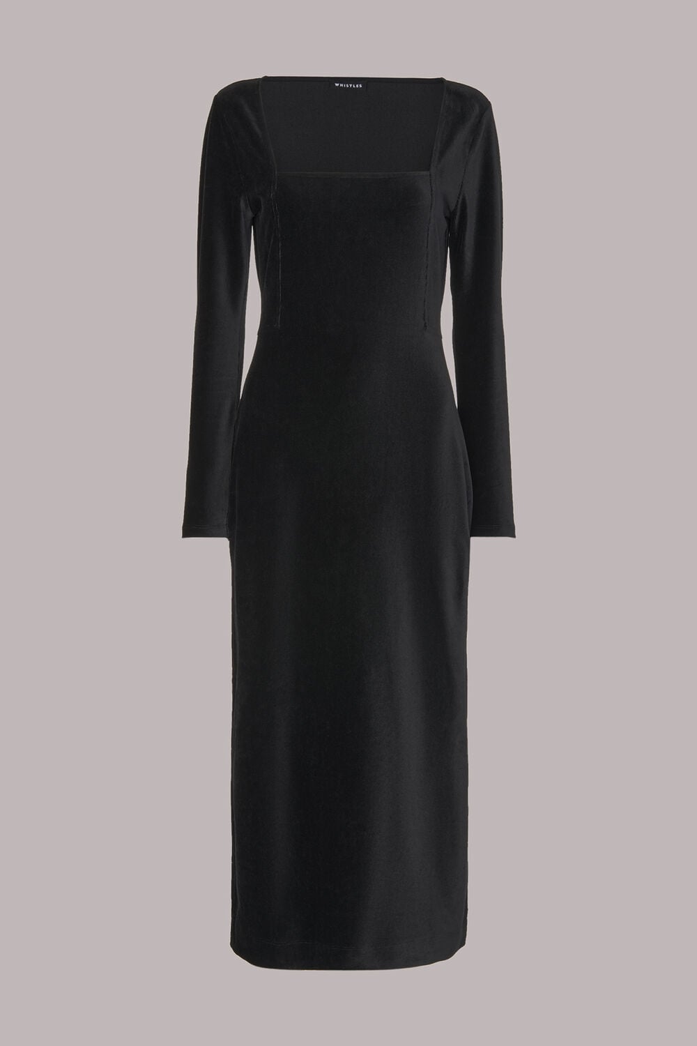 Jersey Velvet Midi Dress