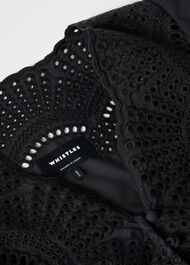 Petite Cotton Broderie V Neck Dress