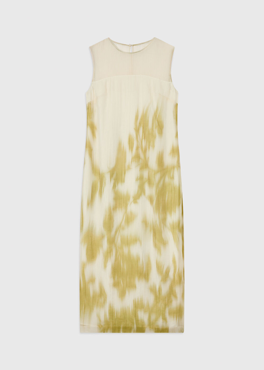 Blurred Floral Textured Dress