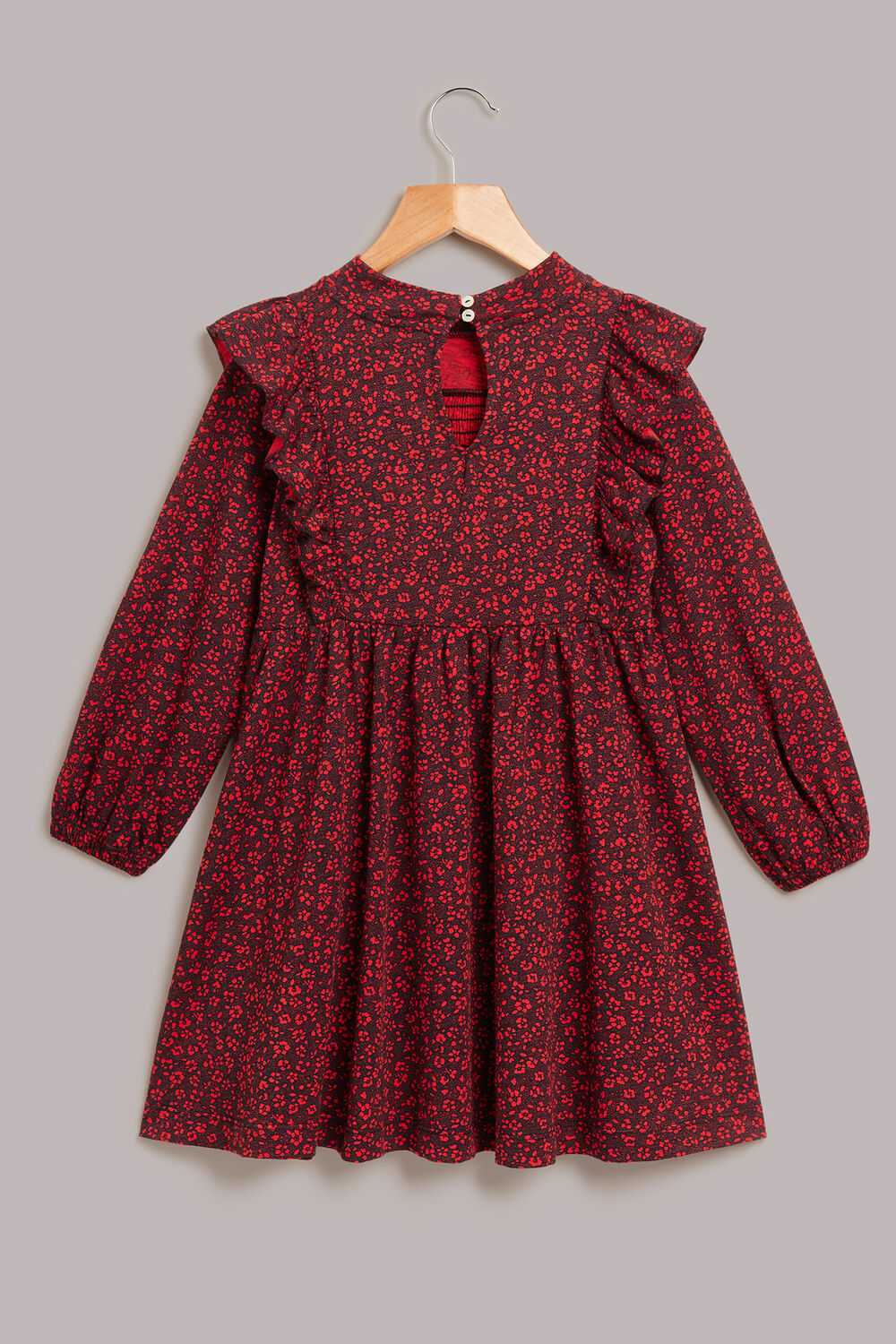 Red Pansy Dot Una Dress