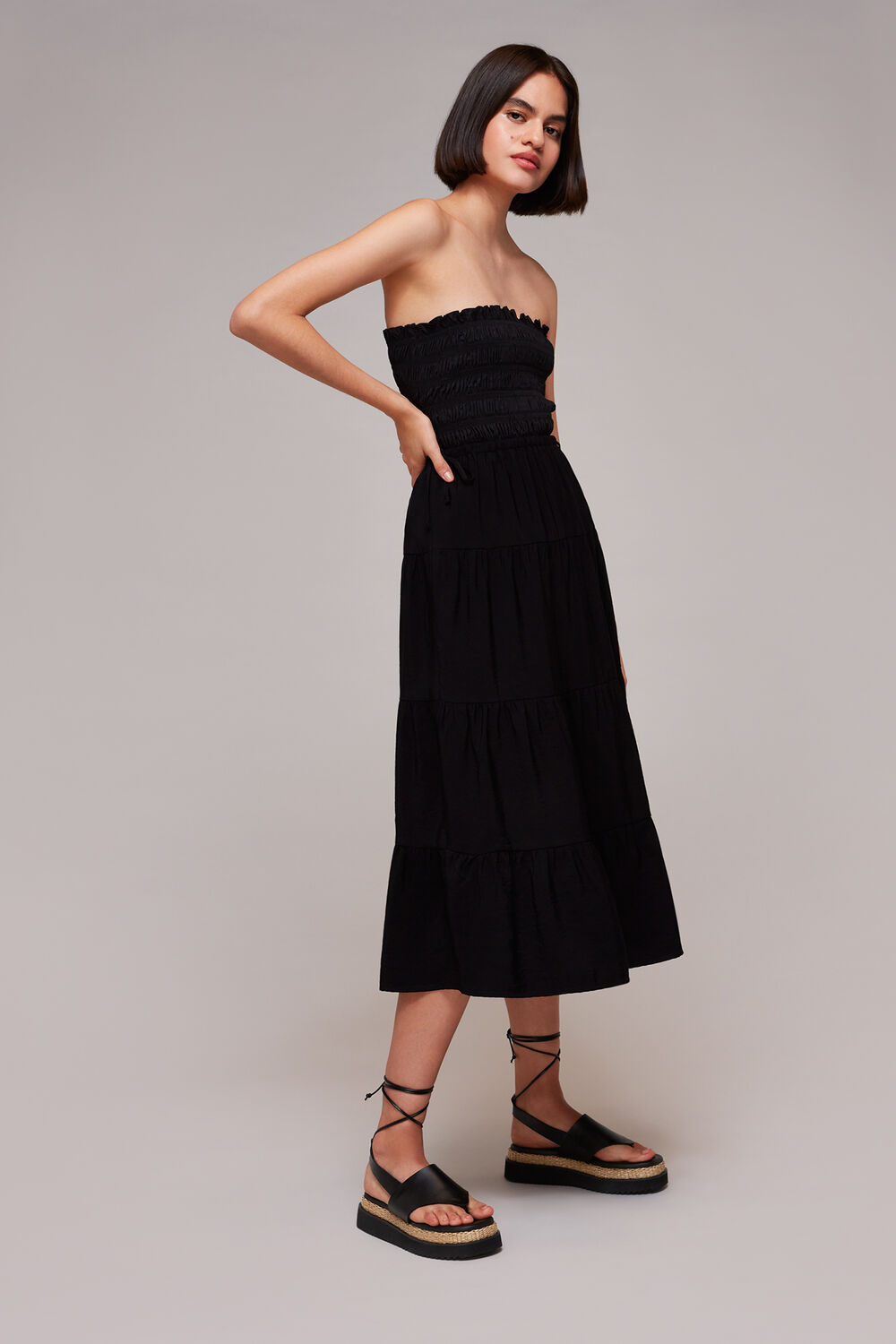 Lia Raffia Platform Sandal