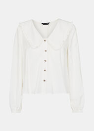 Oversized Collar Detail Top