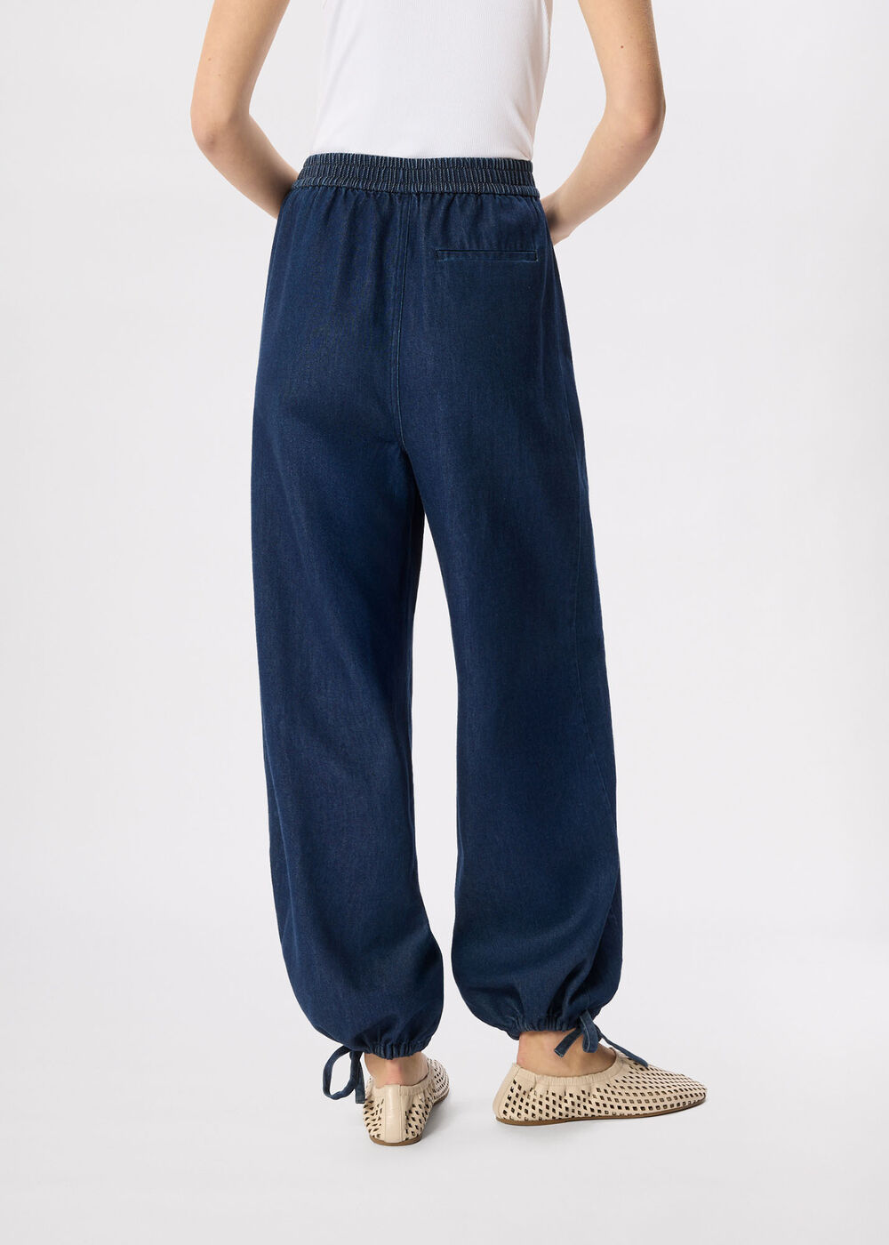 Tie Hem Balloon Trouser