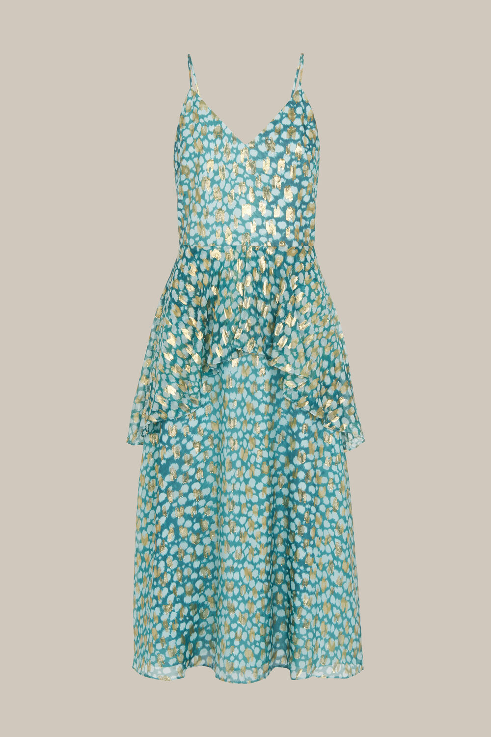 Strappy Animal Metallic Dress