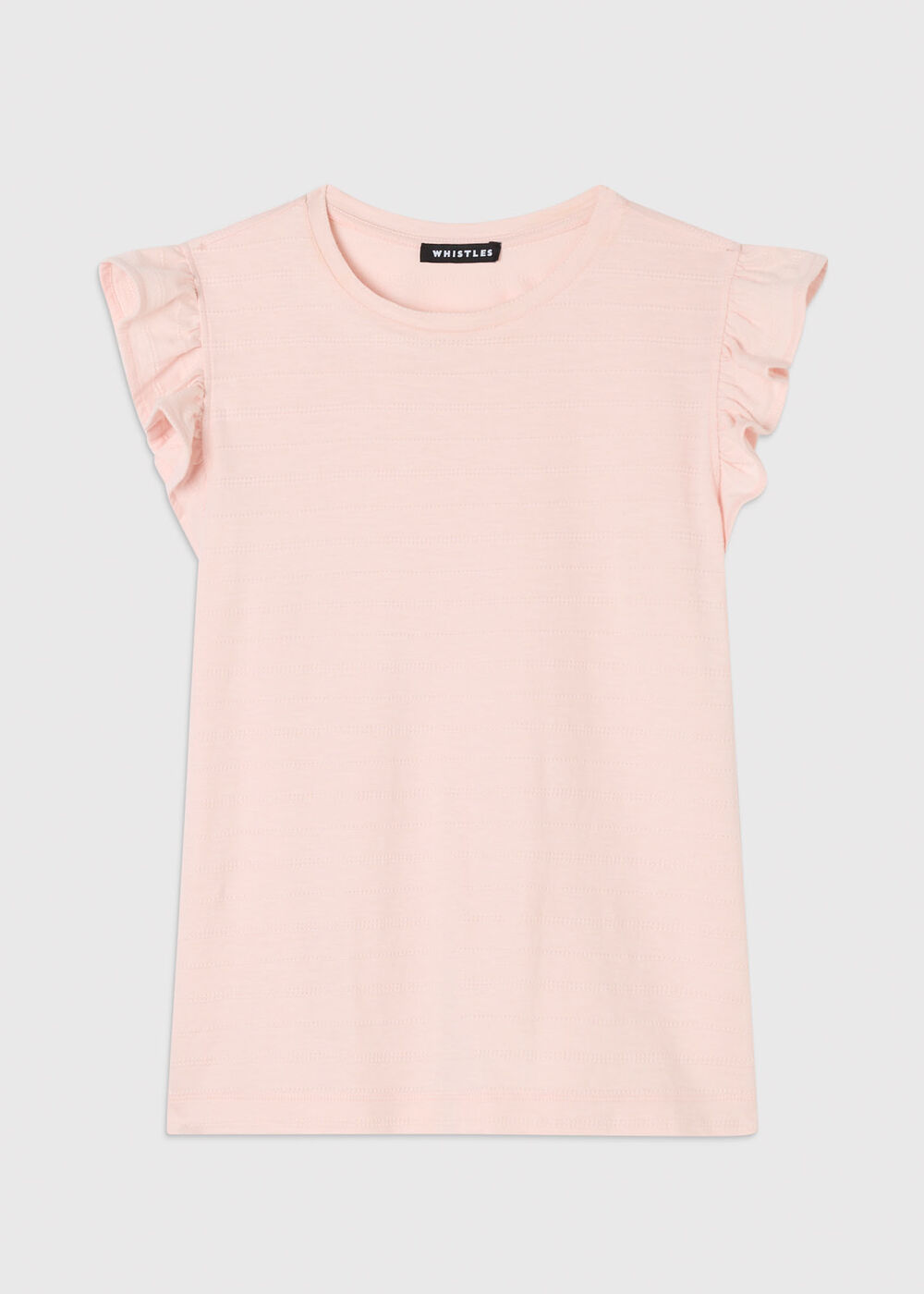 Frill Sleeve Broderie Tee