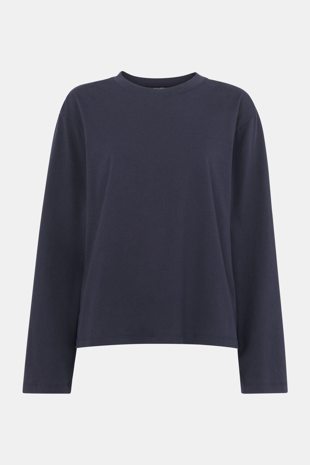 Navy Relaxed Long Sleeve Tee
