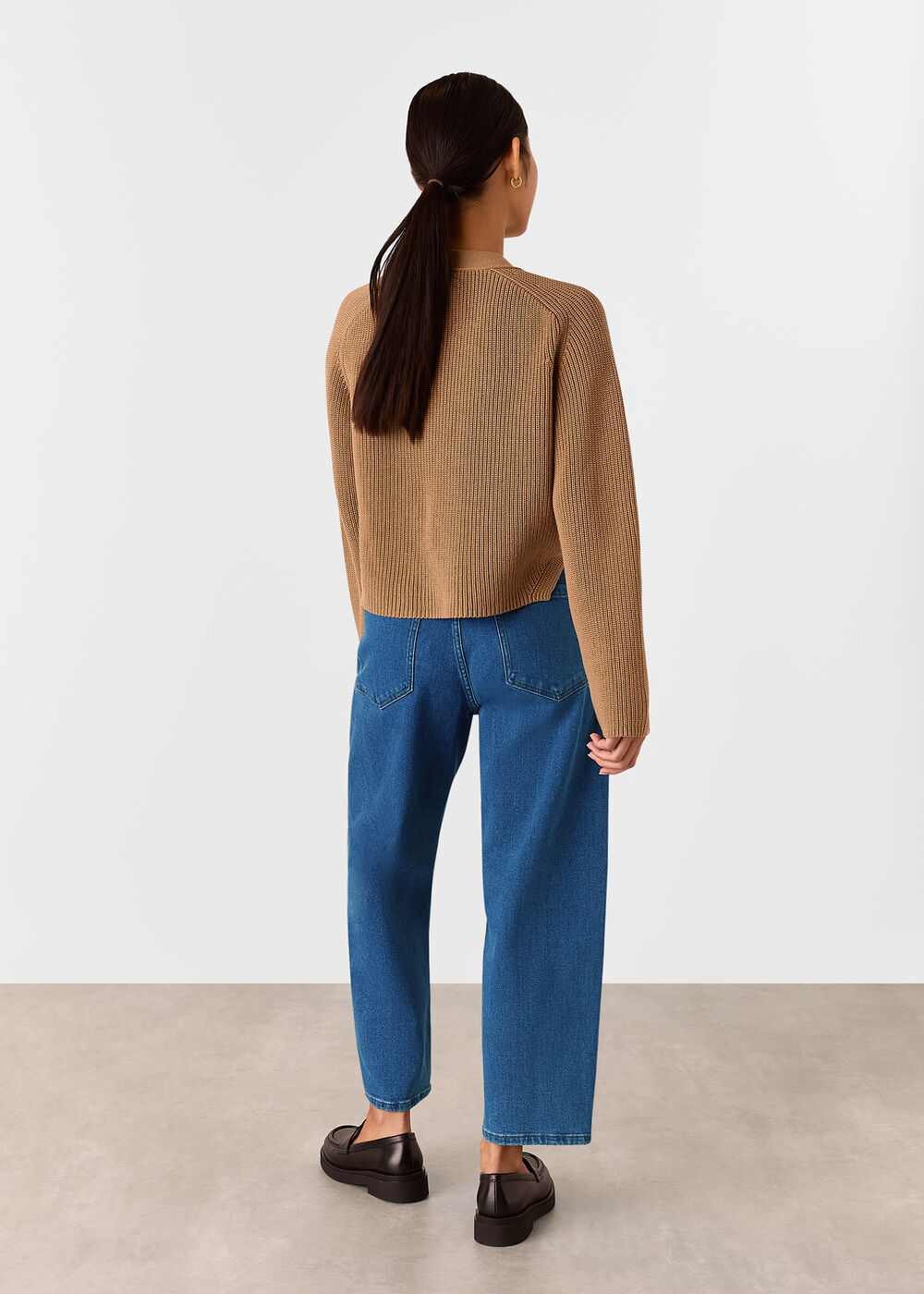 Petite Stretch Barrel Leg Jean