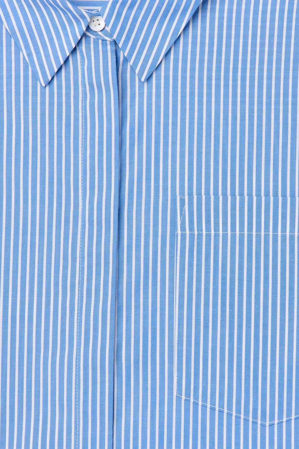 Blue Stripe Oversized Shirt