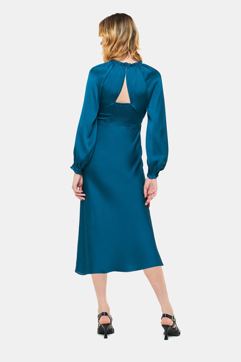 Aurora Satin Midi Dress