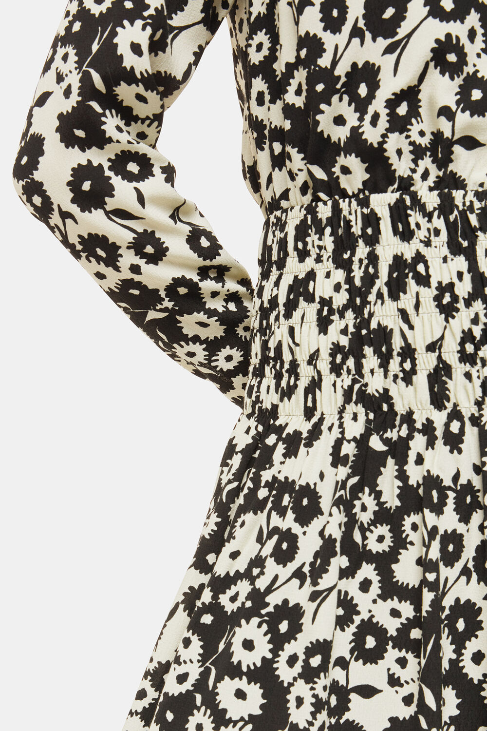 Petite Riley Floral Shirred Dress