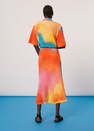Bias Cut Rainbow Skirt