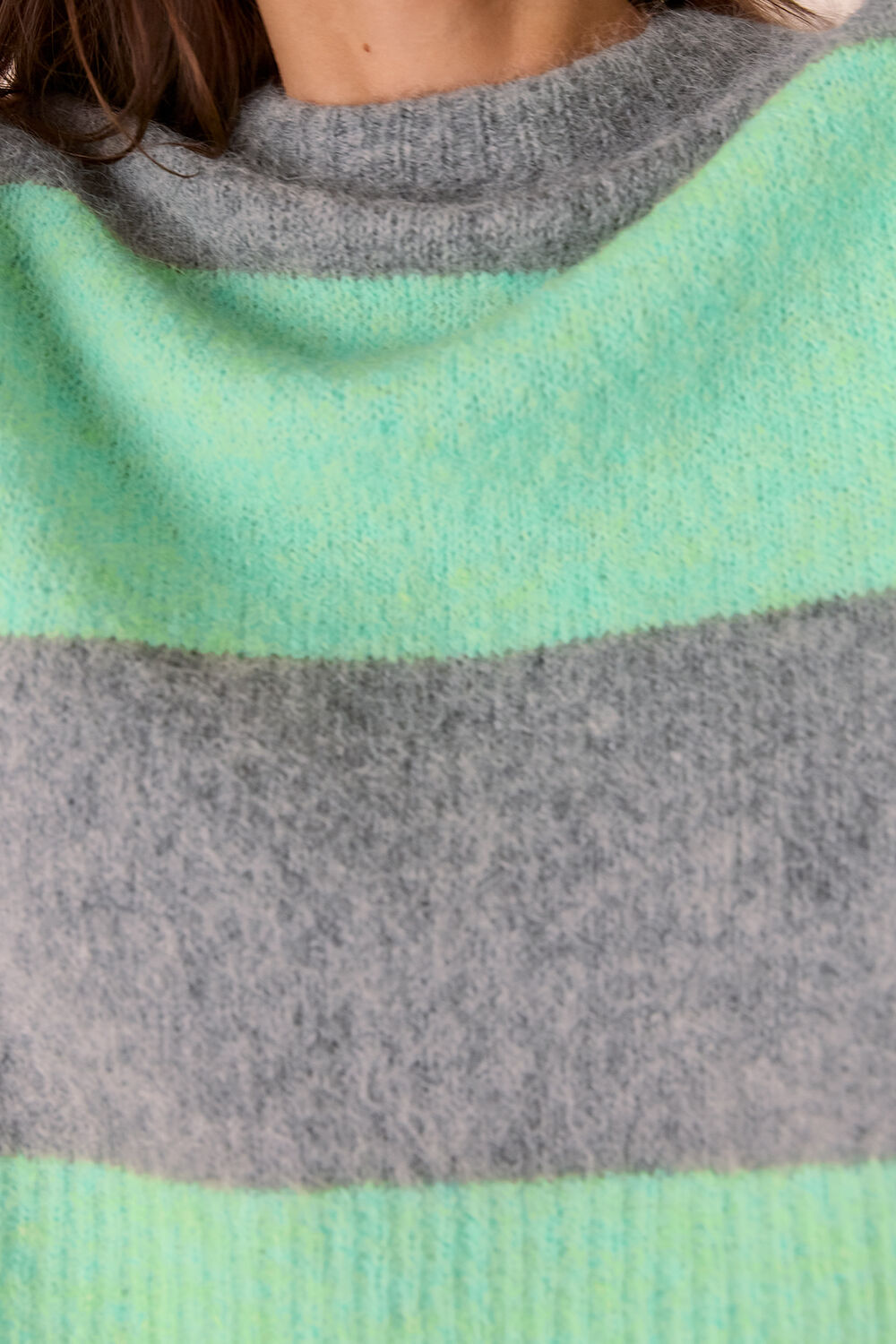 Alpaca Mix Stripe Knit