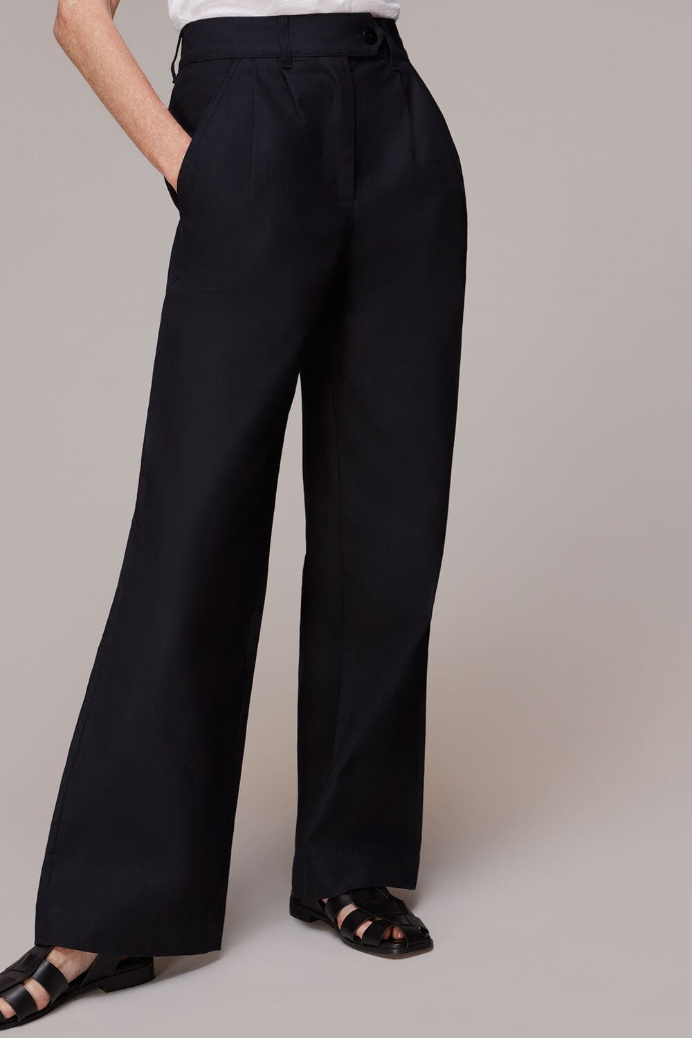 Black Robyn Cotton Trouser