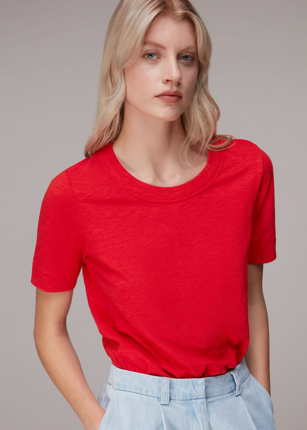 Rosa Double Trim Tee