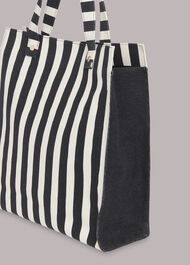 Sena Striped Canvas Tote