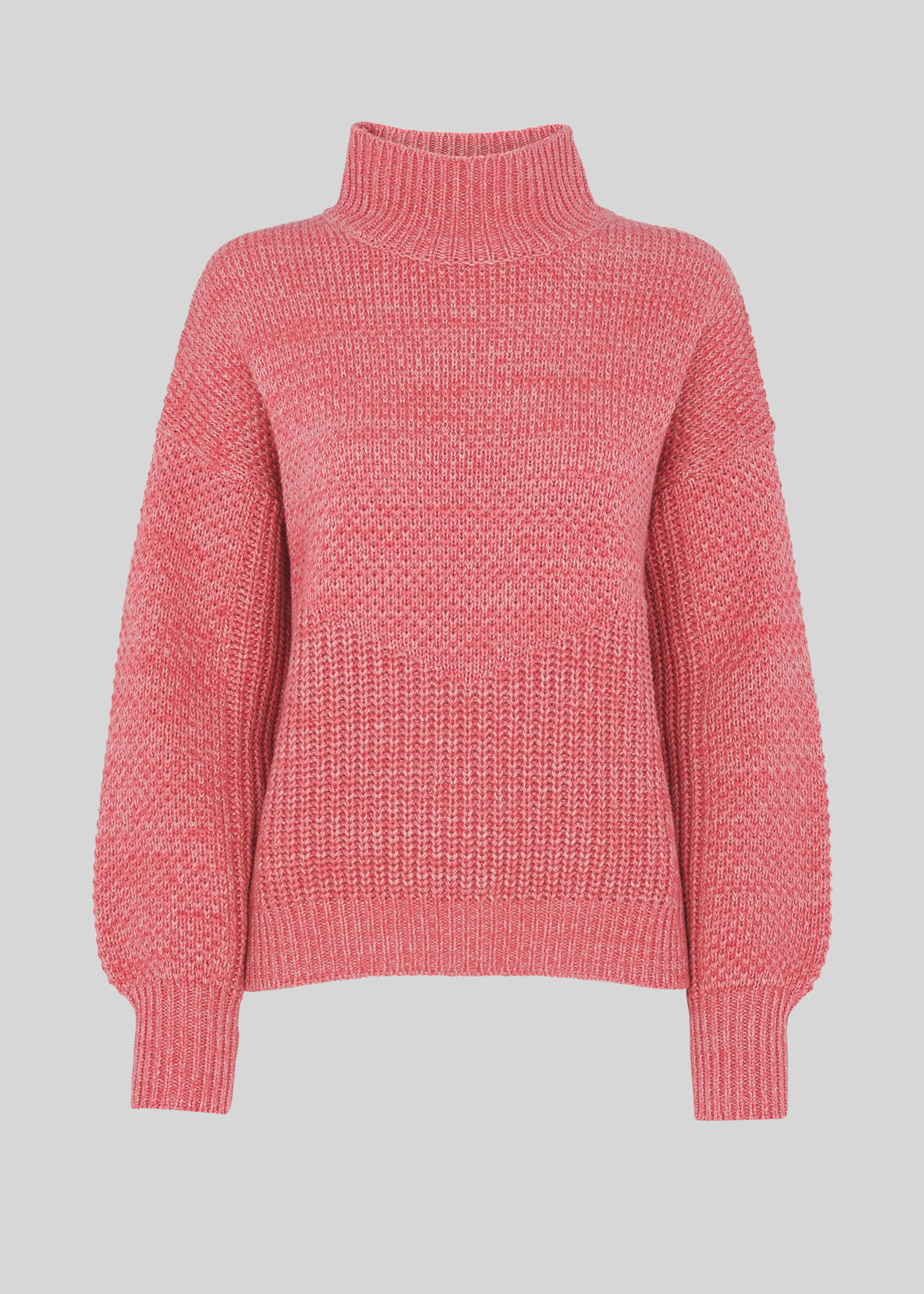 Moss Stitch Textured Knit Pink