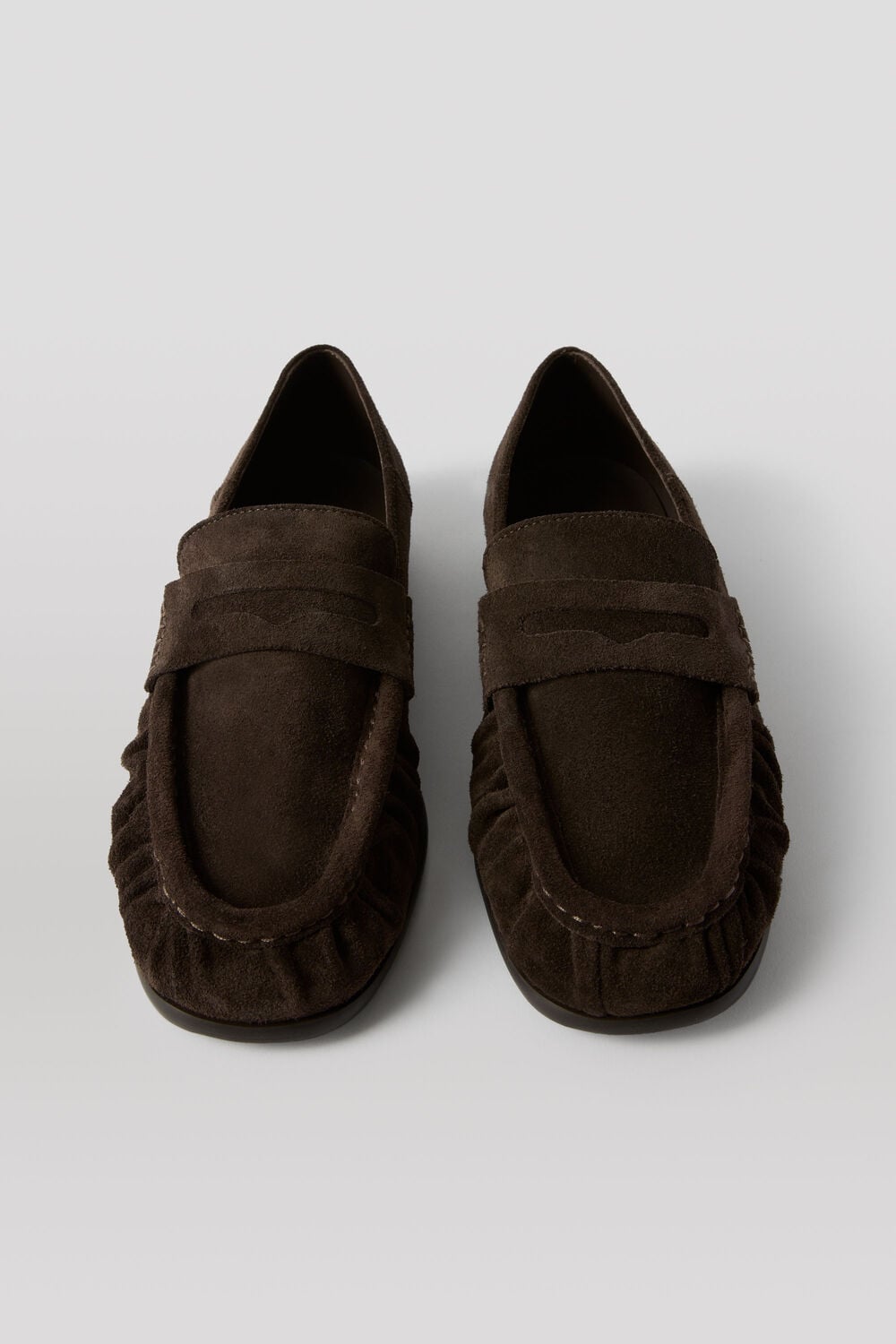 Soft Suede Ruched Loafer