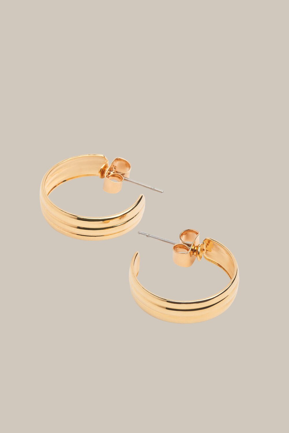 Linear Hoop Earring