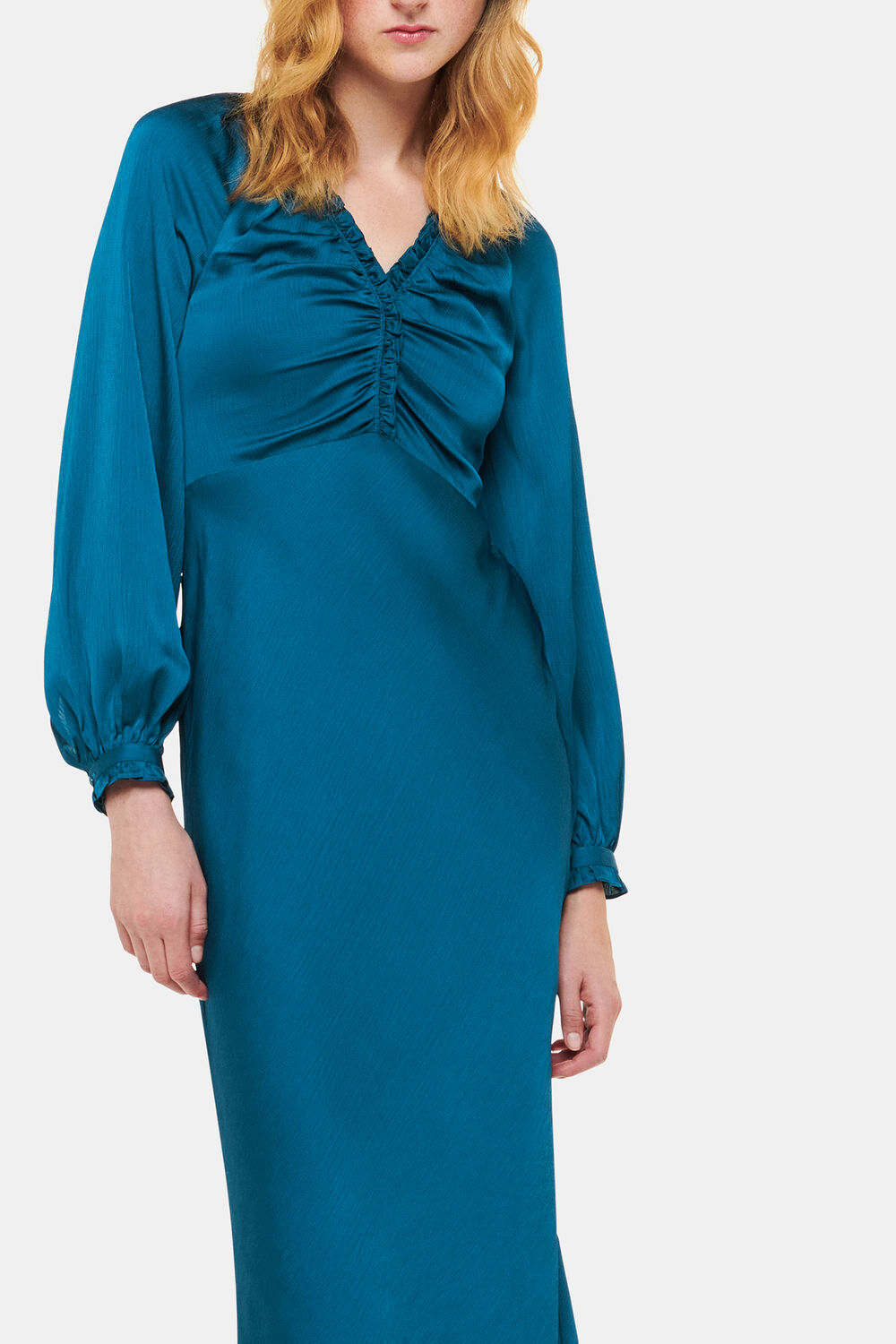 Aurora Satin Midi Dress
