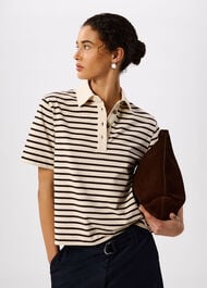 Short Sleeve Stripe Polo