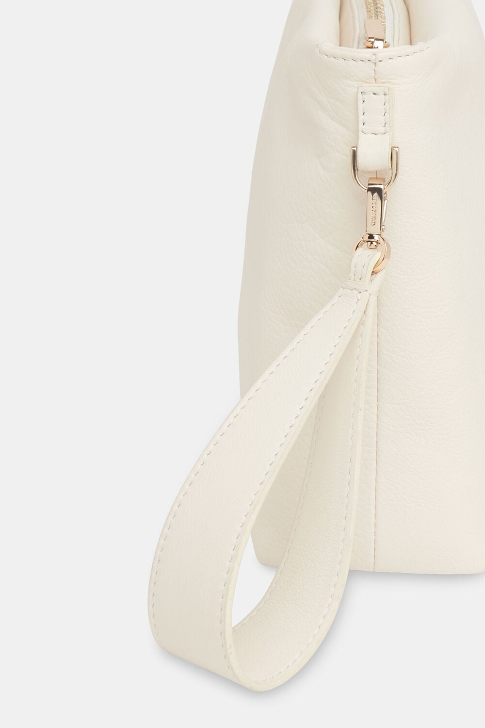Ivory Avah Zip Top Clutch