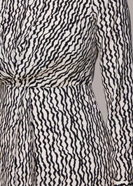 Wiggle Print Silk Midi Dress